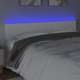 vidaXL Zaglowek do lozka z LED bialy 180x5x78/88 cm sztuczna skora