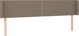 vidaXL Κεφαλάρι Κρεβατιού με LED, Taupe, 183x16x78/88 cm, Υφασμάτινο
