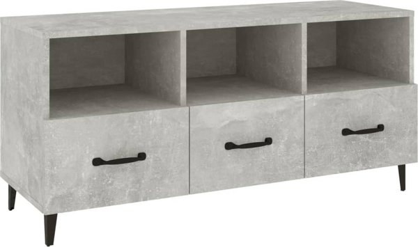 vidaXL Επίπλο Τηλεόρασης, Beton Γκρι, 102x35x50 cm