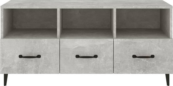 vidaXL Επίπλο Τηλεόρασης, Beton Γκρι, 102x35x50 cm