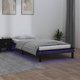 vidaXL Ραμό Κρεβατιού με LED, Μαύρο, 90 x 200 cm, Στερεό Ξύλο