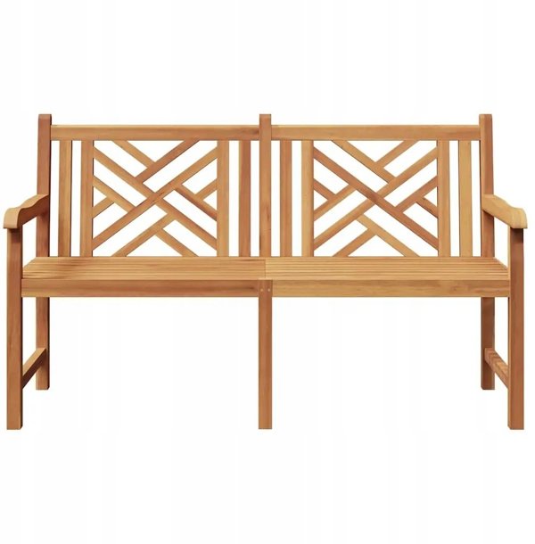 vidaXL Παγκάκι Κήπου από Μασίφ Ξύλο Τικ, 150 x 60 x 90 cm