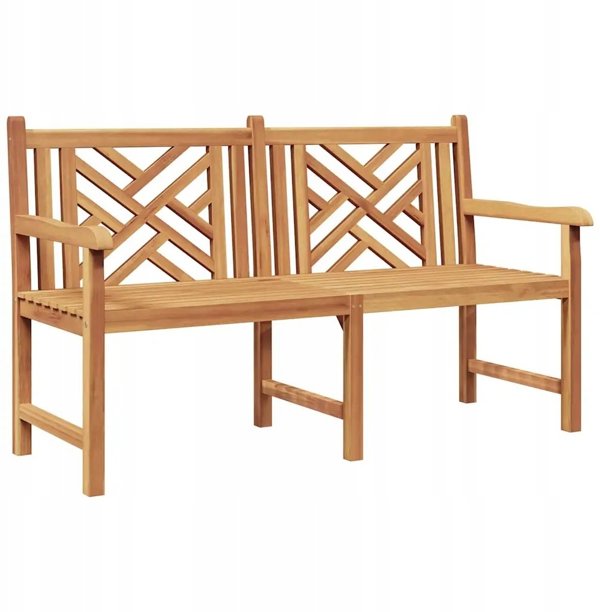 vidaXL Παγκάκι Κήπου από Μασίφ Ξύλο Τικ, 150 x 60 x 90 cm