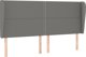 vidaXL Ζαγλοβέκ uszak, σκούρο γκρι, 203x23x118/128 εκ., ύφασμα