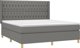 vidaXL Κρεβάτι κοντινεντάλ 180x200 cm υφασμάτινο σκούρο γκρι