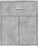 vidaXL Ντουλάπι, Γκρι Σκυροδέματος, 60x31x70 εκ., Υλικά Ξύλου