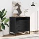 vidaXL Συρταριέρα Μαύρη 70x41x70 cm από Υλικό Τύπου Ξύλου