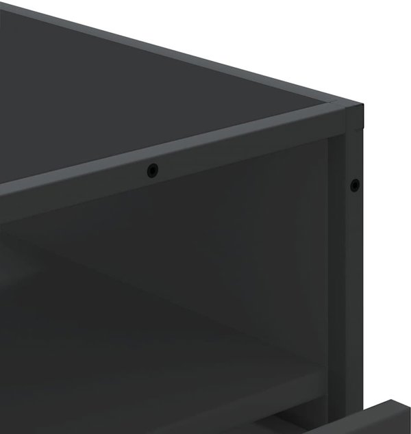 vidaXL Συρταριέρα Μαύρη 70x41x70 cm από Υλικό Τύπου Ξύλου