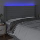 vidaXL Zaglozek giatou me LED, asprogkri, 163x16x118/128 cm, yfasma