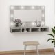 vidaXL Szafka z lustrem i oswietleniem LED, szary beton, 90x31,5x62 cm