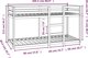 vidaXL Διπλό κρεβάτι υπερυψωμένο, 80x200 cm, από μασίφ πεύκο