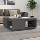 vidaXL Stolik kawowy, szary, 100x101x40,5 cm, lite drewno sosnowe