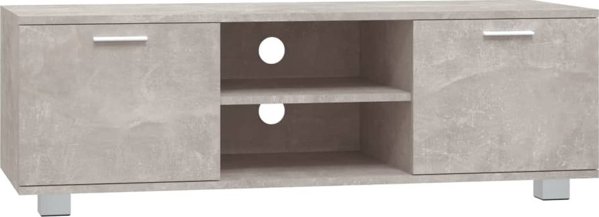 vidaXL Έπιπλο τηλεόρασης, σκουρόχρωμο γκρι, 120x40,5x35 εκ.
