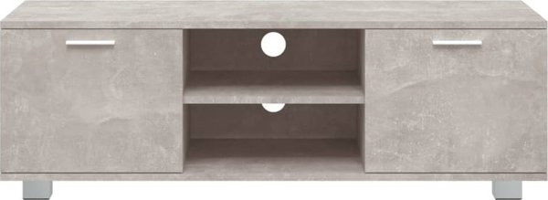 vidaXL Έπιπλο τηλεόρασης, σκουρόχρωμο γκρι, 120x40,5x35 εκ.