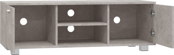 vidaXL Έπιπλο τηλεόρασης, σκουρόχρωμο γκρι, 120x40,5x35 εκ.