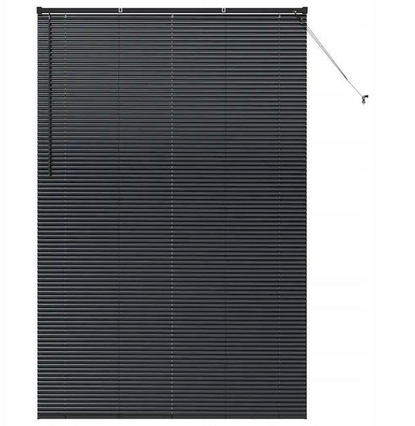 vidaXL Βενετικά Στόρια Αλουμινίου Μαύρα 220 x 140 cm