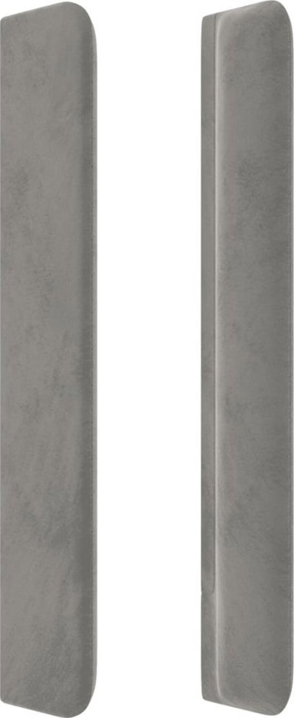 vidaXL Zaglozek giatou me LED, asprogkri, 203x16x118/128 cm, aksamit