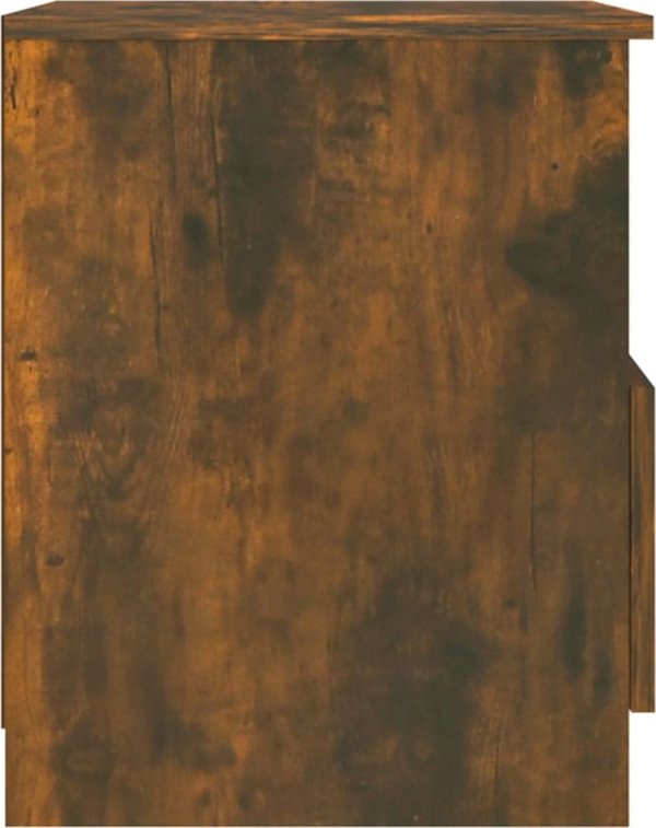 vidaXL Κομοδίνο, καπνισμένη δρυς, 40x40x50 εκ.