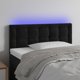 vidaXL Zaglowek do lozka me LED, mavro, 80x5x78/88 cm, aksamit