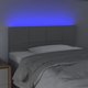 Κεφαλάρι κρεβατιού vidaXL με LED, ανοιχτό γκρι, 100x5x78/88 cm, ύφασμα