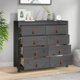 vidaXL vidaXL Komoda, szary, 100x40x90 cm, lite drewno sosnowe
