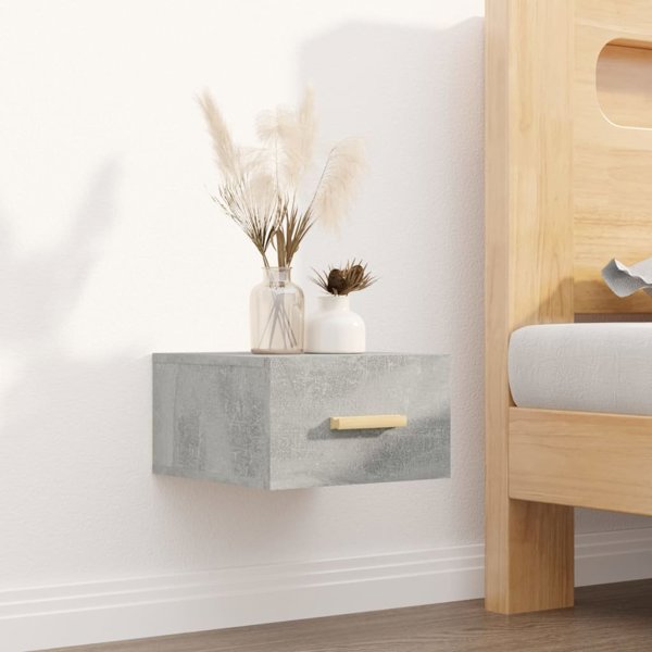 vidaXL Κρεμαστή κομοδίνα γκρι τσιμέντου 35x35x20 cm