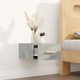 vidaXL Κρεμαστή κομοδίνα γκρι τσιμέντου 35x35x20 cm