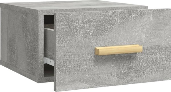 vidaXL Κρεμαστή κομοδίνα γκρι τσιμέντου 35x35x20 cm