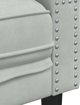 vidaXL Σετ καθιστικού Chesterfield 2 τεμαχίων με κυλινδρικά μαξιλάρια, ανοιχτό γκρι, βελούδο