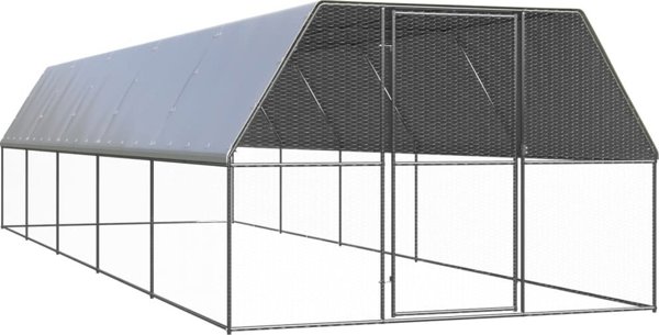 vidaXL Klatka zewnetrzna dla kurczat 3x10x2 m stal galwanizowana