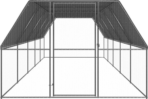vidaXL Klatka zewnetrzna dla kurczat 3x10x2 m stal galwanizowana