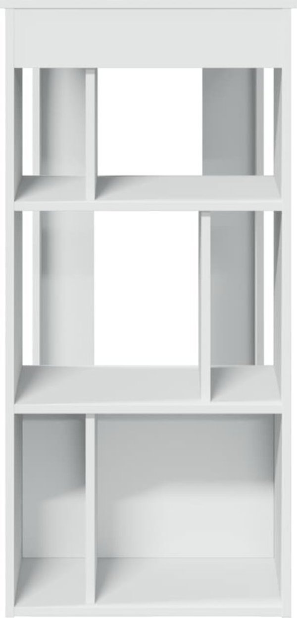 vidaXL Μπαρ τραπέζι με διαχωριστικά, λευκό, 102x50x103,5 cm
