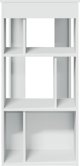 vidaXL Μπαρ τραπέζι με διαχωριστικά, λευκό, 102x50x103,5 cm