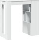 vidaXL Μπαρ τραπέζι με διαχωριστικά, λευκό, 102x50x103,5 cm