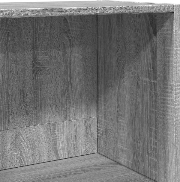 vidaXL Ράφι για βιβλία, γκρι δρυς Sonoma, 40x30x114 cm