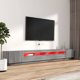 vidaXL Σετ 3 ντουλάπια TV με φωτισμό LED, γκρι δρυς Sonoma