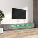 vidaXL Σετ 3 ντουλάπια TV με φωτισμό LED, γκρι δρυς Sonoma