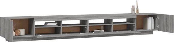 vidaXL Σετ 3 ντουλάπια TV με φωτισμό LED, γκρι δρυς Sonoma