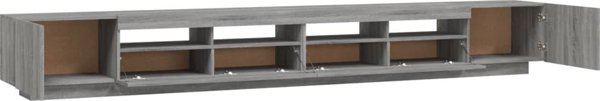 vidaXL Σετ 3 ντουλάπια TV με φωτισμό LED, γκρι δρυς Sonoma