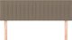 vidaXL 2 τεμάχια επικεφαλιστήρες κρεβατιού, taupe, 72x5x78/88 εκ., ύφασμα