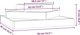 vidaXL Donica, 83x83x27 cm, lite drewno sosnowe