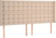 vidaXL κεφαλάρι uszak cappuccino 203x16x118/128 cm από τεχνητό δέρμα