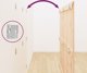 vidaXL Wezglowie lozka, 159,5x3x110 cm, lite drewno sosnowe