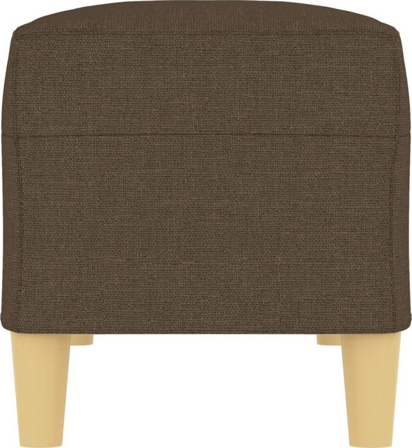 vidaXL Παγκάκι, σκούρο καφέ, 100x35x41 cm, επενδεδυμένο με ύφασμα