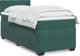 vidaXL Κρεβάτι κοντινεντάλ με στρώμα, πράσινο βελούδο 90x200 εκ.