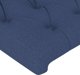 vidaXL Κεφαλάρι Κρεβατιού με LED Μπλε 90x7x118/128 εκ. από Ύφασμα