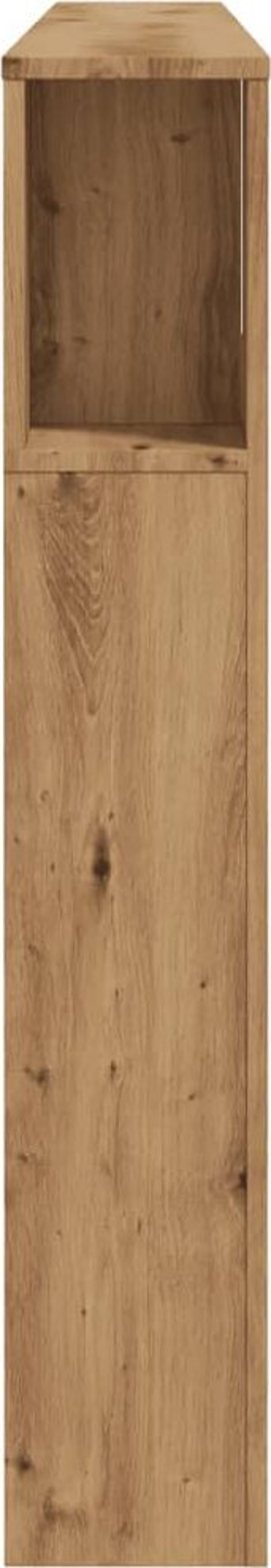 vidaXL Zaglowek z polkami, dab artisian, 200x18,5x102,5 cm