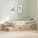vidaXL Lotus αποθηκευτικό κρεβάτι Sonoma Δρυς 90x200 cm