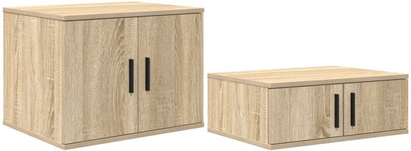 vidaXL Lotus αποθηκευτικό κρεβάτι Sonoma Δρυς 90x200 cm