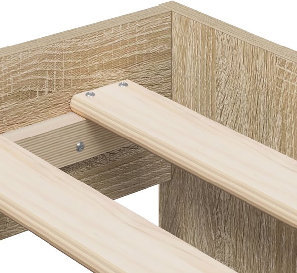 vidaXL Lotus αποθηκευτικό κρεβάτι Sonoma Δρυς 90x200 cm
